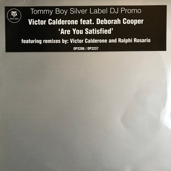 Victor Calderone - Are You Satisfied - Used Vinyl Record 12"