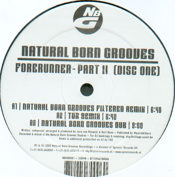 Natural Born Grooves - Forerunner - Part II (Disc One) - Used Vinyl R