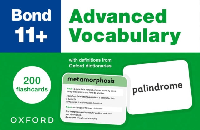 Bond 11+: Bond 11+ Advanced Vocabulary Flashcards - New Cards