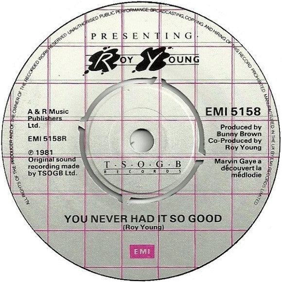 Roy Young - You Never Had It So Good / Venus - Used Vinyl Record 7"