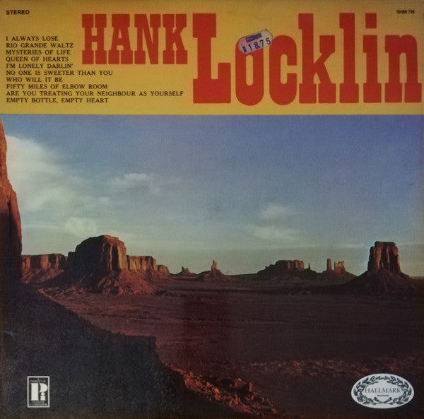 Hank Locklin - Used Vinyl Record