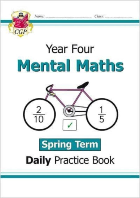 CGP Books - New KS2 Mental Maths Daily Practice Book: Year 4 - Spring