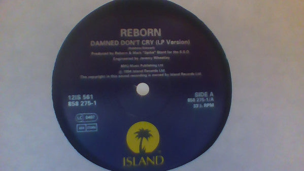 Reborn - To The Soul / Damned Don't Cry - Used Vinyl Record 12"