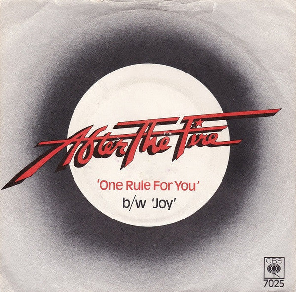 After The Fire - One Rule For You - Used Vinyl Record 7"