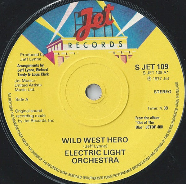 Electric Light Orche - Wild West Hero - Used Vinyl Record 7"