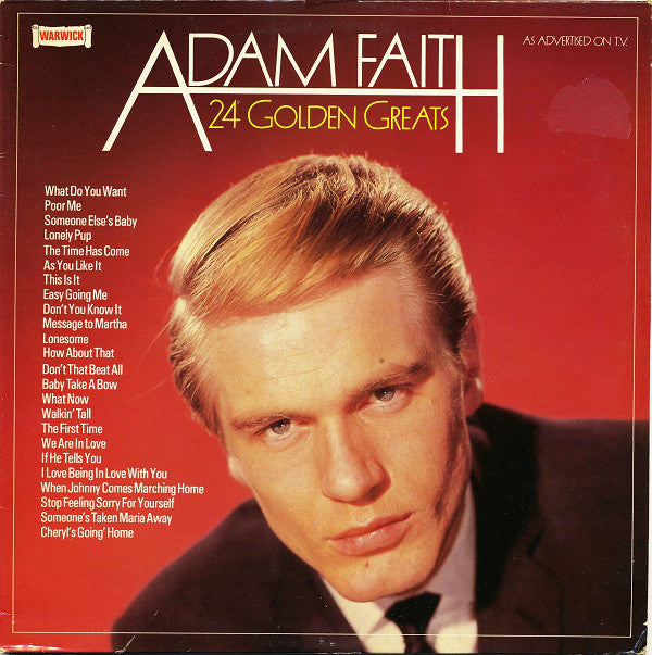 Adam Faith - 24 Golden Greats - Used Vinyl Record
