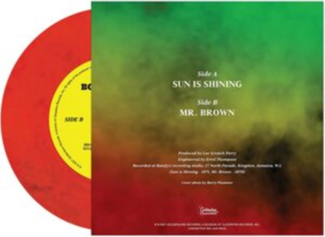 MARLEY - SUN IS SHINING (RED MARBLE) - Vinyl Record 7