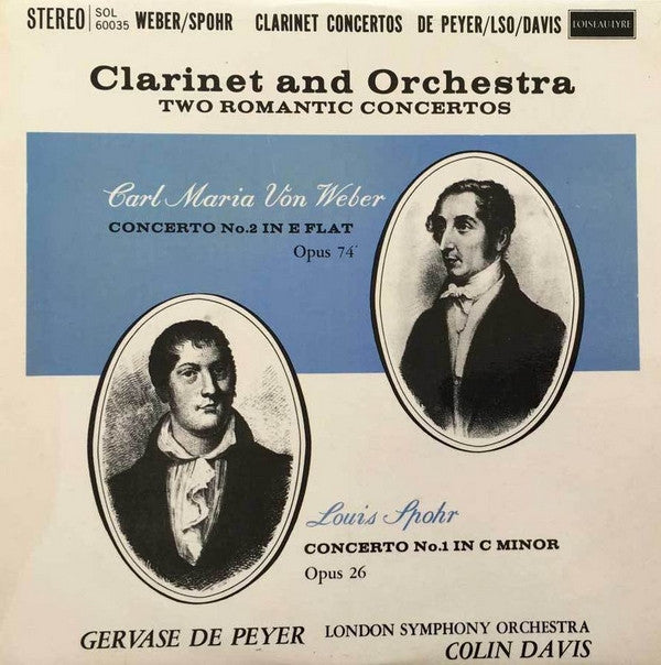 Carl Maria von Weber - Clarinet Concerti - Used Vinyl Record