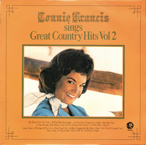 Connie Francis - Sings Great Country Hits Vol 2 - Used Vinyl Record