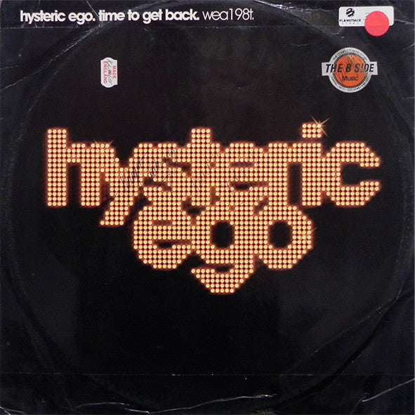 Hysteric Ego - Time To Get Back - Used Vinyl Record 12"
