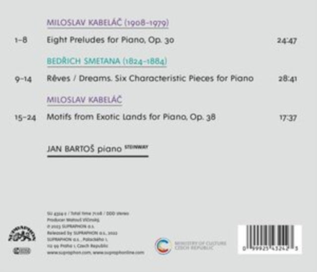 JAN BARTOS - EIGHT PRELUDES/MOTIFS FROM EXO - CD