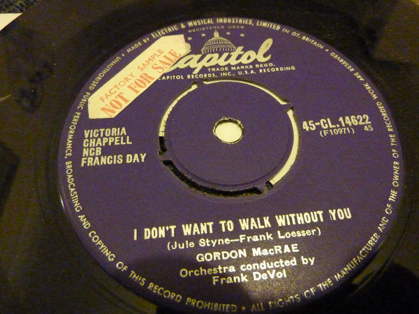 Gordon MacRae - I Don't Want To Walk Without You - Used Vinyl Record