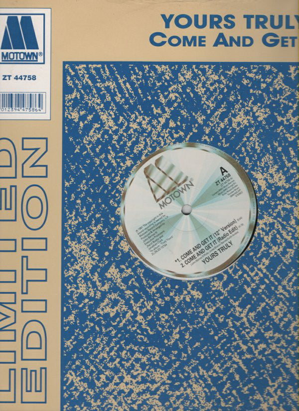 Yours Truly - Come And Get It - Used Vinyl Record 12"