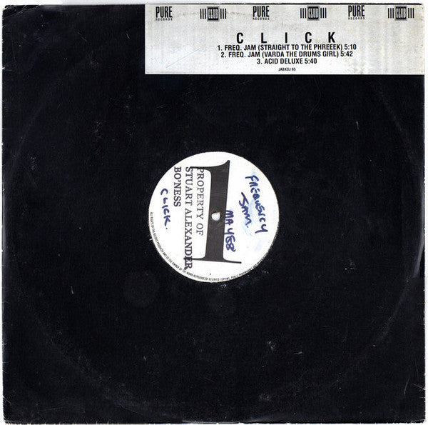 Click - Freq. Jam (Straight To The Phreek) - Used Vinyl Recor