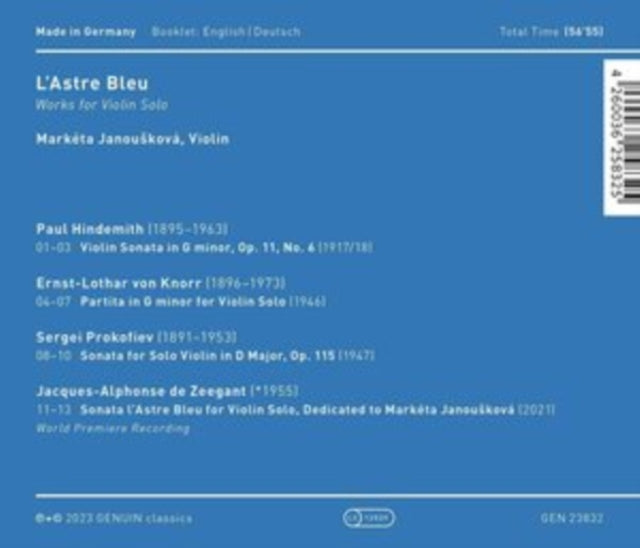 MARKETA JANOUSKOVA - LASTRE BLEU - CD