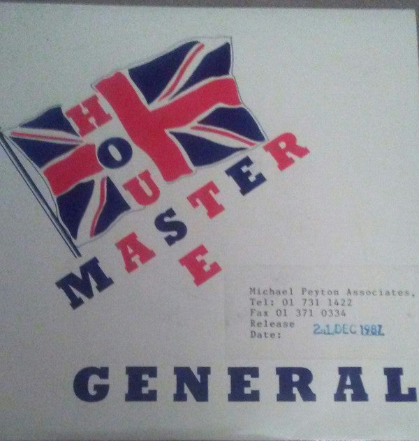 Housemaster General - House Master General - Used Vinyl Record 7"