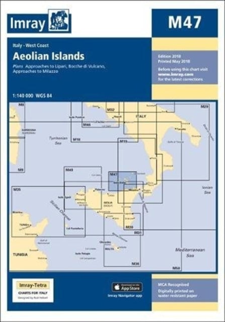 Imray Laurie Norie & - Imray Chart M47 : Aeolian Islands : 47 - New Sh