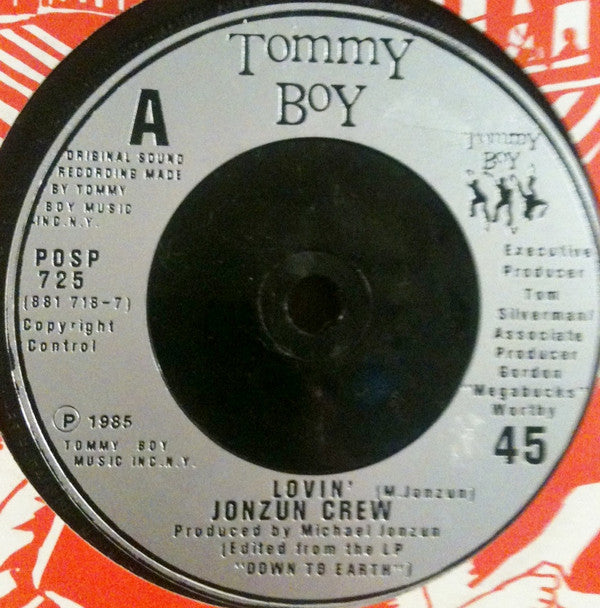 Jonzun Crew - Lovin' - Used Vinyl Record 7"