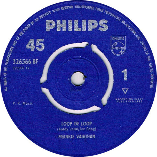 Frankie Vaughan - Loop De Loop - Used Vinyl Record 7"