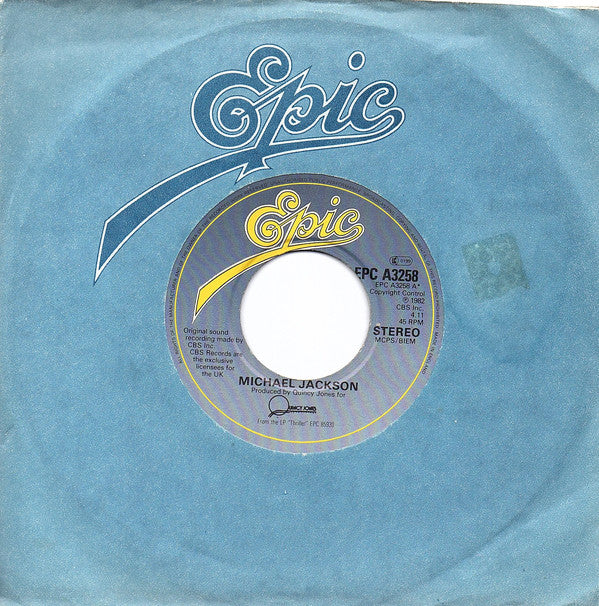 Michael Jackson - Beat It - Used Vinyl Record 7"