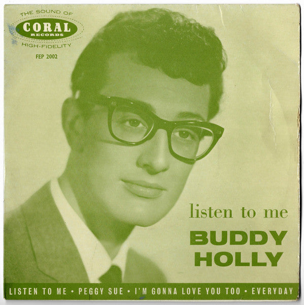 Buddy Holly - Listen To Me - Used Vinyl Record 7"