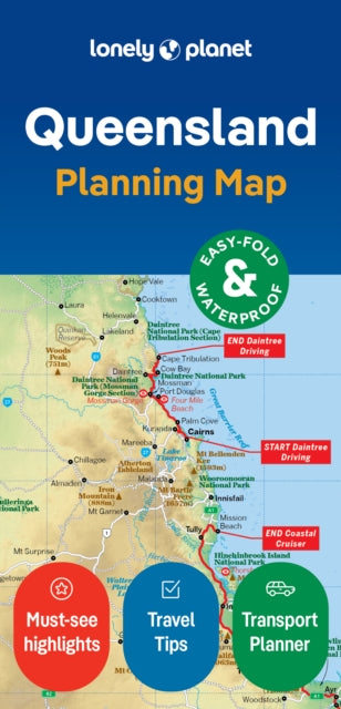 Lonely Planet - Queensland Planning Map - New Sheet map