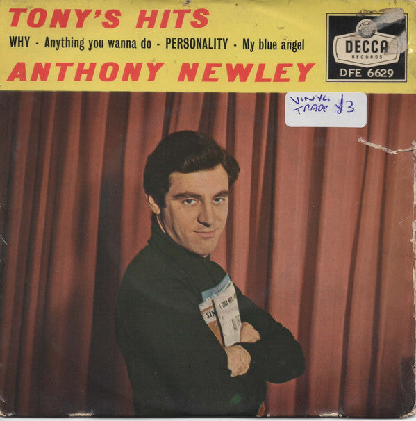 Anthony Newley - Tony's Hits - Used Vinyl Record 7"