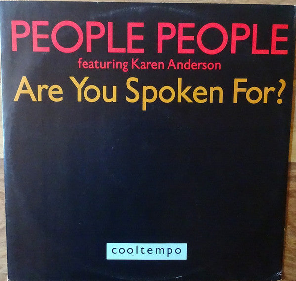 People People - Are You Spoken For? - Used Vinyl Record 12"
