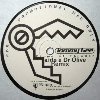 Tommy Gee - Drums Of Thunder (Remixes) - Used Vinyl Record 12"