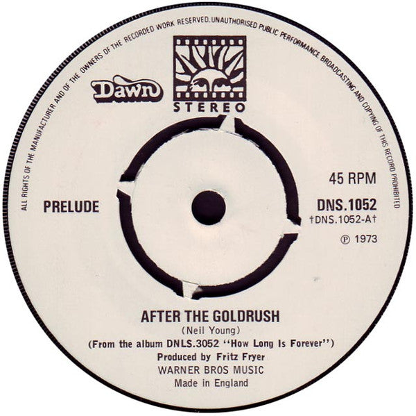 Prelude - After The Goldrush - Used Vinyl Record 7"