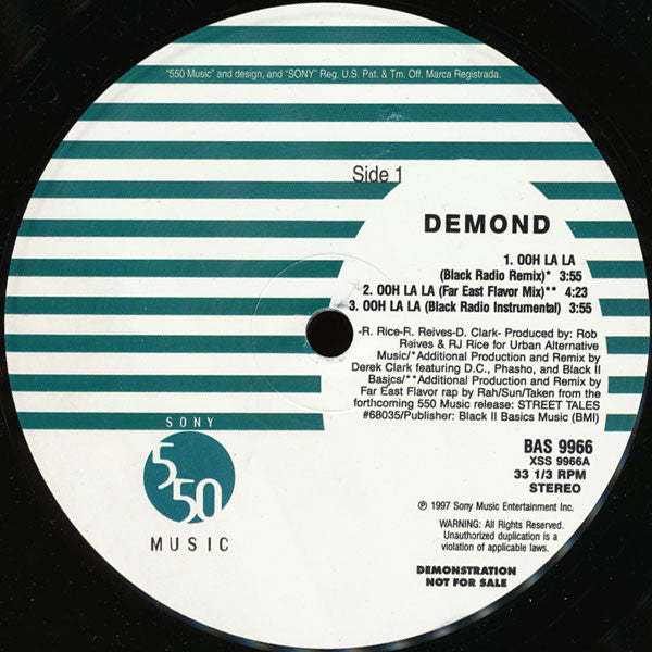 Demond - Ooh La La - Used Vinyl Record 12"