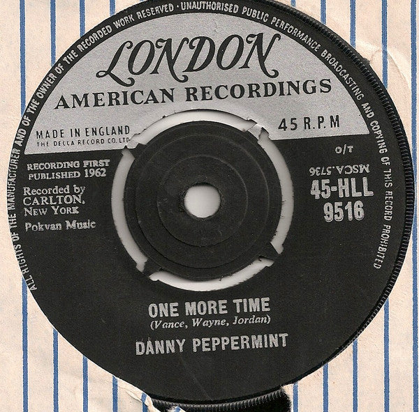 Danny Peppermint - One More Time / La Dee Dah - Used Vinyl Record 7"