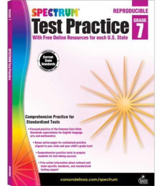 Spectrum - Test Practice Grade 7 - Paperback