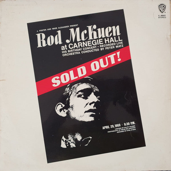 Rod McKuen - At Carnegie Hall - Used Vinyl Record