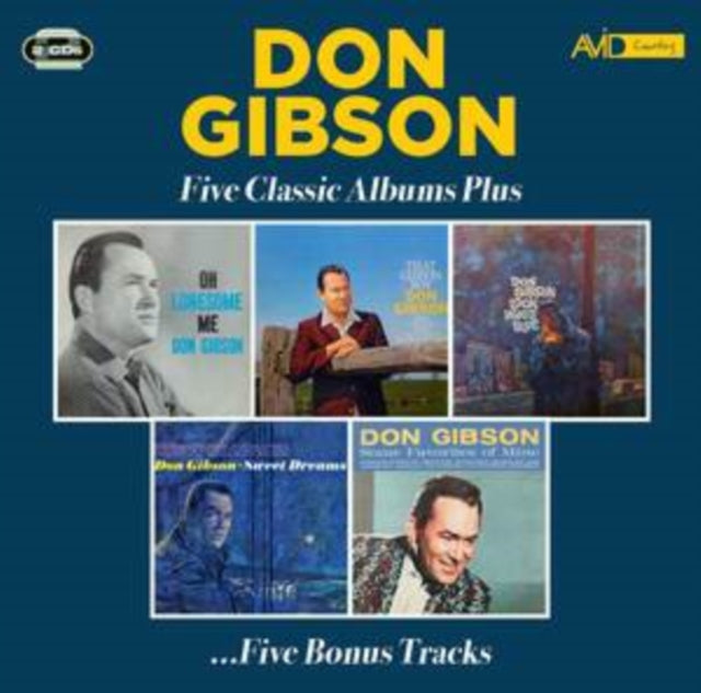 DON GIBSON - Five Classic Albums Plus (Oh Lonesome Me / That Gibson Bo