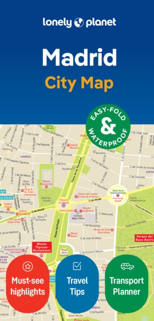Lonely Planet - Madrid City Map - New Sheet map
