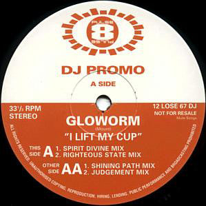 Gloworm - I Lift My Cup - Used Vinyl Record 12"