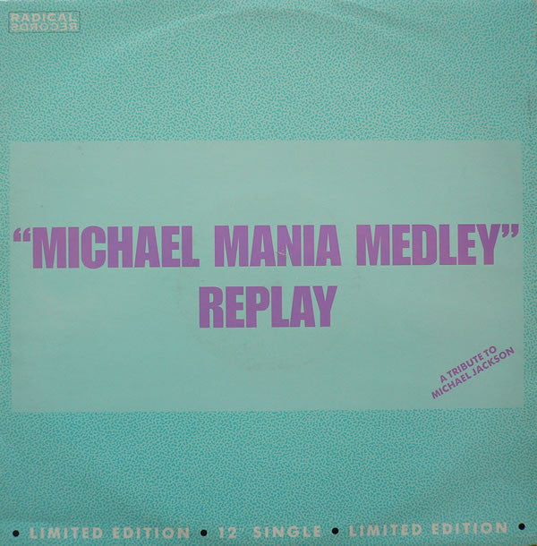 Replay - Michael Mania Medley - Used Vinyl Record 12"