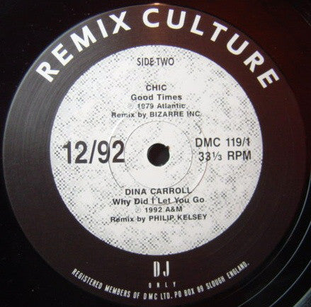 Various - Remix Culture 12/92 - Used Vinyl Record 12"