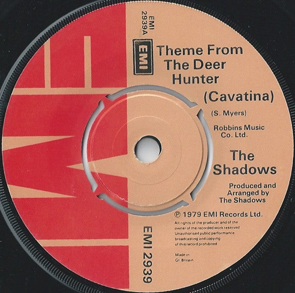 Shadows - me From The Deer Hunter (Cavatina) - Used Vinyl Record 7"