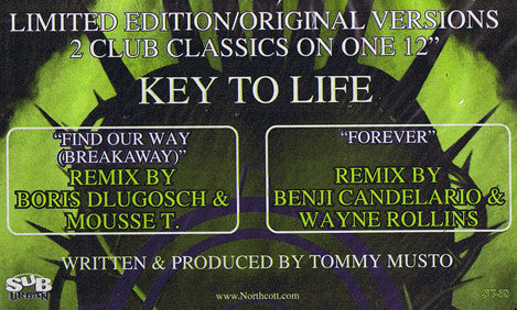 Key To Life - Forever / Find Our Way (Breakaway) - Used Vinyl Record
