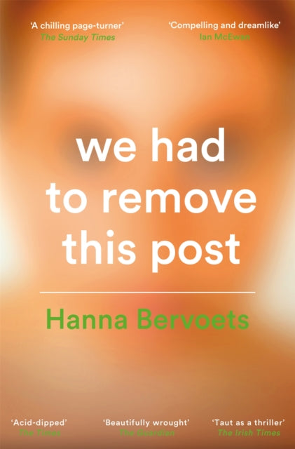 Hanna Bervoets - We Had To Remove This Post - Paperback