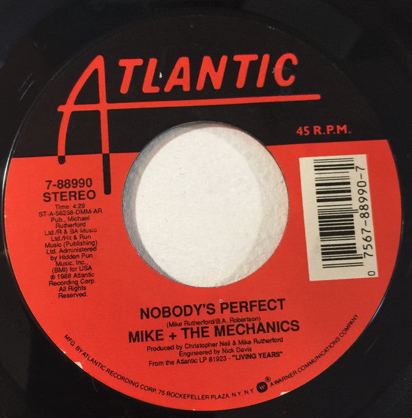 Mike & The Mechanics - Nobody's Perfect - Used Vinyl Record 7"