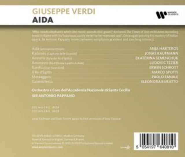 ANJA / JONAS KA HART - Verdi: Aida - CD