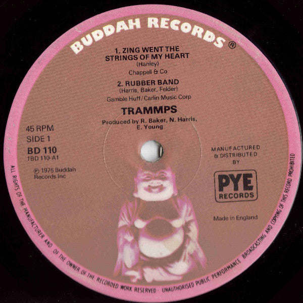 Trammps - Zing Went The Strings Of My Heart - Used Vinyl Record 12"
