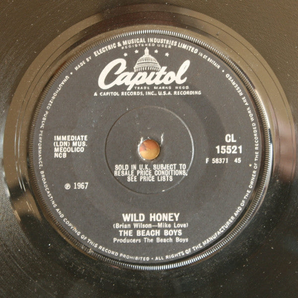 Beach Boys - Wild Honey - Used Vinyl Record 7"
