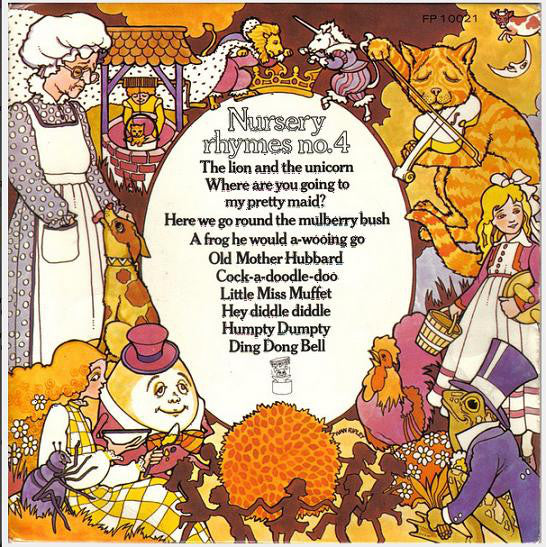 Cynthia Glover - Nursery Rhymes No. 4 - Used Vinyl Record 7"