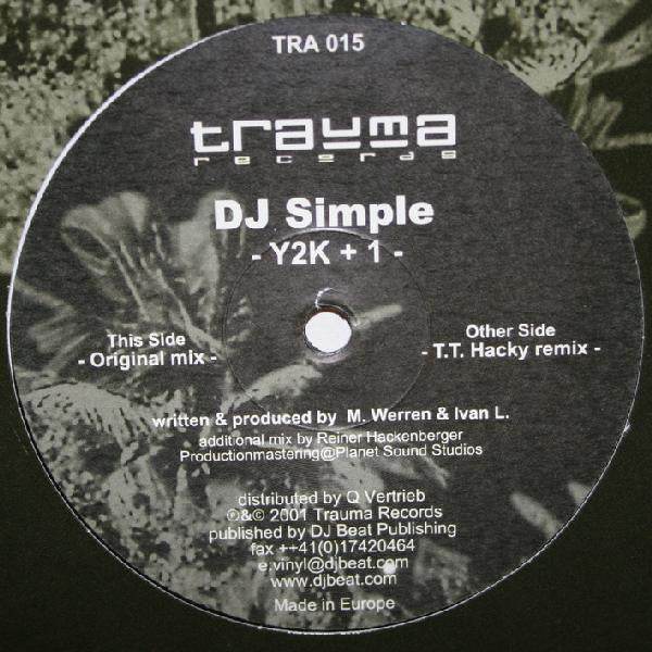 DJ Simple - Y2K+1 - Used Vinyl Record 12"