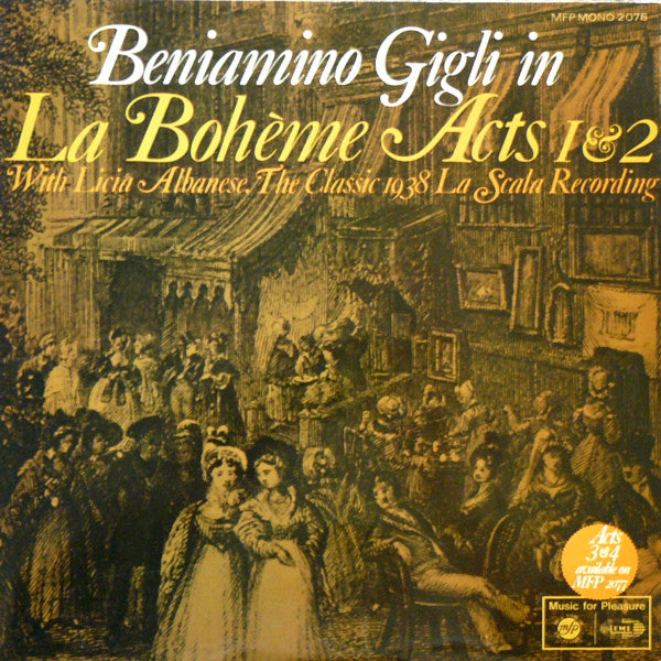 Giacomo Puccini - La Boheme Acts 1 & 2 - The Classic 1938 La Scala R