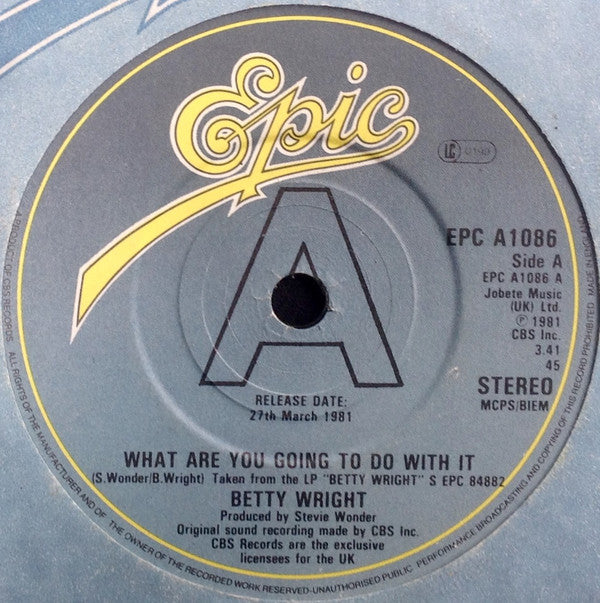 Betty Wright - What Are You Going To Do With It - Used Vinyl